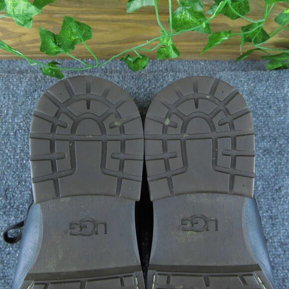 UGG Brompton Men Chukka Boots Black Leather Lace Up Size 11 Medium - Picture 8 of 9